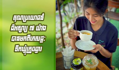 [វីដេអូ] គុណប្រយោជន៍ដ៏អស្ចារ្យ៧យ៉ាងបានមកពី ភេសជ្ជៈទឹកឃ្មុំក្រូចឆ្មា