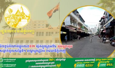 រដ្ឋបាលរាជធានីភ្នំពេញ! បិទខ្ទប់កំណាត់ផ្លូវលេខ៩៣ ស្ថិតក្នុងក្រុមទី៤ #ភូមិផ្សារតូច #សង្កាត់ទួលសង្កែទី១ ខណ្ឌឫស្សីកែវ រាជធានីភ្នំពេញ សង្ស័យជាប់ពាក់ព័ន្ធមេរោគបំប្លែងខ្លួនថ្មី ប្រភេទដែលតា (Delta)