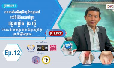 [វីដេអូ]  ​Ep.12 ប្រធានបទ៖ ការយល់ឃើញមិនត្រឹមត្រូវទៅលើជំងឺទឹកនោមផ្អែម