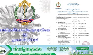 [Covid-19] កម្ពុជា! មានករណីវិជ្ជមានវីរុសកូវីដ-១៩ ថ្មី ចំនួន ០១នាក់ និងមានអ្នកជាសះស្បើយចំនួន ០៤នាក់