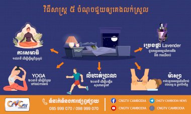 វិធីសាស្រ្ត ៥ចំណុចជួយឲ្យគេងលក់ស្រួល