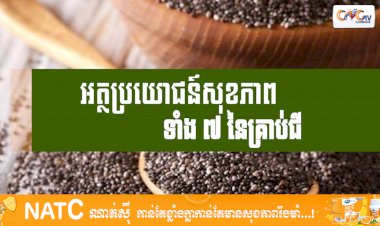[វីដេអូ] # Ep.86 អត្ថប្រយោជន៍សុខភាពទាំង ៧ នៃគ្រាប់ជី