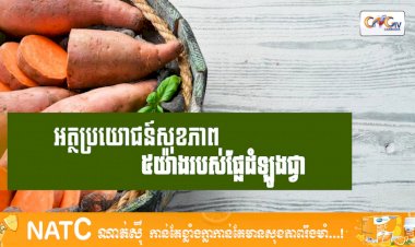 [វីដេអូ] # Ep.91 អត្ថប្រយោជន៍សុខភាព ៥យ៉ាងរបស់ផ្លែដំឡូងជ្វា