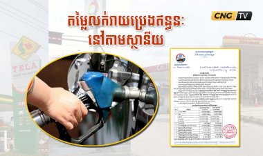 តម្លៃលក់រាយប្រេងឥន្ធនៈនៅតាមស្ថានីយ