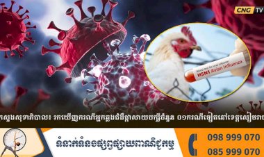 ក្រសួងសុខាភិបាល៖ ករណីរកឃើញអ្នកឆ្លងជំងឺផ្តាសាយបក្សីចំនួន ០១ករណីទៀត
