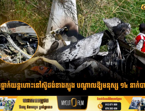 គ្រោះថ្នាក់ធ្លាក់យន្តហោះនៅស៊ូដង់ខាងត្បូង បណ្តាលឱ្យមនុស្ស ១៤ នាក់បាត់បង់ជីវិត