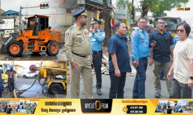 អាជ្ញាធររាជធានីភ្នំពេញ ជួសជុល និងកែលម្អរហេដ្ឋារចនាសម្ព័ន្ធ លើផ្លូវពាក់ព័ន្ធនានា ជុំវិញផ្សារដើមគភ្លាម បន្ទាប់ពីបញ្ឈប់អាជីវករមិនឱ្យលក់